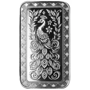 1 oz Scottsdale Mint Marquee Peacock Silver Bar (New)