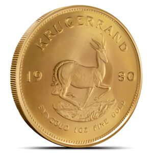 1980 1 oz South African Gold Krugerrand Coin