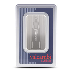 1 oz Valcambi Skyline Silver Bar (New w/ Assay)