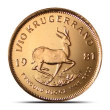 1981 1/10 oz South African Gold Krugerrand Coin