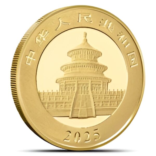 2025 1 Gram Chinese Gold Panda Coin (BU) - Image 2