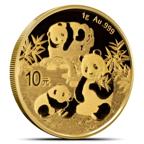 2025 1 Gram Chinese Gold Panda Coin (BU)