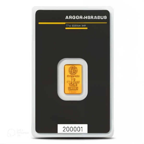 2 Gram Gold Kinebar Bar New with Assay | Argor Heraeus