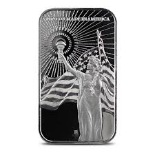 1 oz American Reserve Columbia Goddess Silver Bar (New)