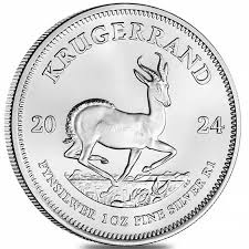 2024 1 oz South African Silver Krugerrand Coin (BU)