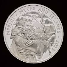 2023 1 oz Proof British Silver Merlin Coin (Box + CoA)