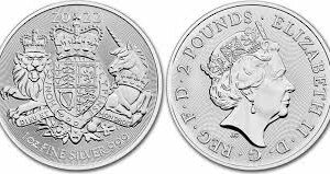 2022 1 oz British Silver Royal Arms Coin (BU)