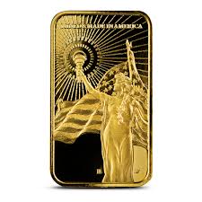 1 oz American Reserve Columbia Goddess Gold Bar (New)