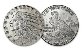 1/10 oz SilverTowne Incuse Indian Silver Round (New)