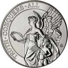 2022 1 oz St. Helena Silver Queen’s Virtues Truth Coin (BU)