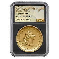 2024 1 oz Proof American Gold 230th Anniversary Flowing Hair Coin NGC PF70 UCAM FDOI