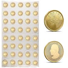 2025 1/2 oz Canadian Gold Maple Leaf Sheet (40 Coins, BU)
