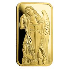 1 oz Scottsdale Archangel Michael Gold Bar (New)