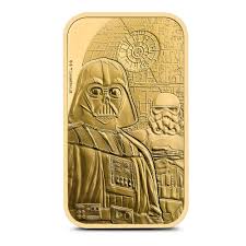 1 oz The Royal Mint Gold Star Wars Dark Side Bar (New)