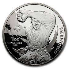 2022 10 oz South Korean Silver Taekwondo