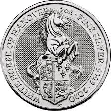 2020 2 oz British Silver Queen’s Beast White Horse Coin