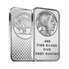 5 oz SilverTowne Buffalo Silver Bar (New)