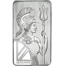 10 oz British Silver Britannia Bar (New)