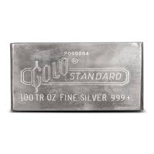 100 oz Engelhard Struck Gold Standard Silver Bar (Series 2)
