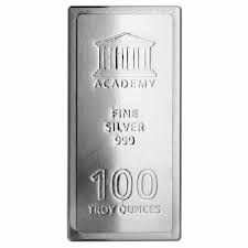 100 oz Academy Stackable Silver Bar