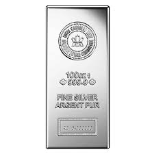 100 oz (RCM) Royal Canadian Mint Silver Bar (New)